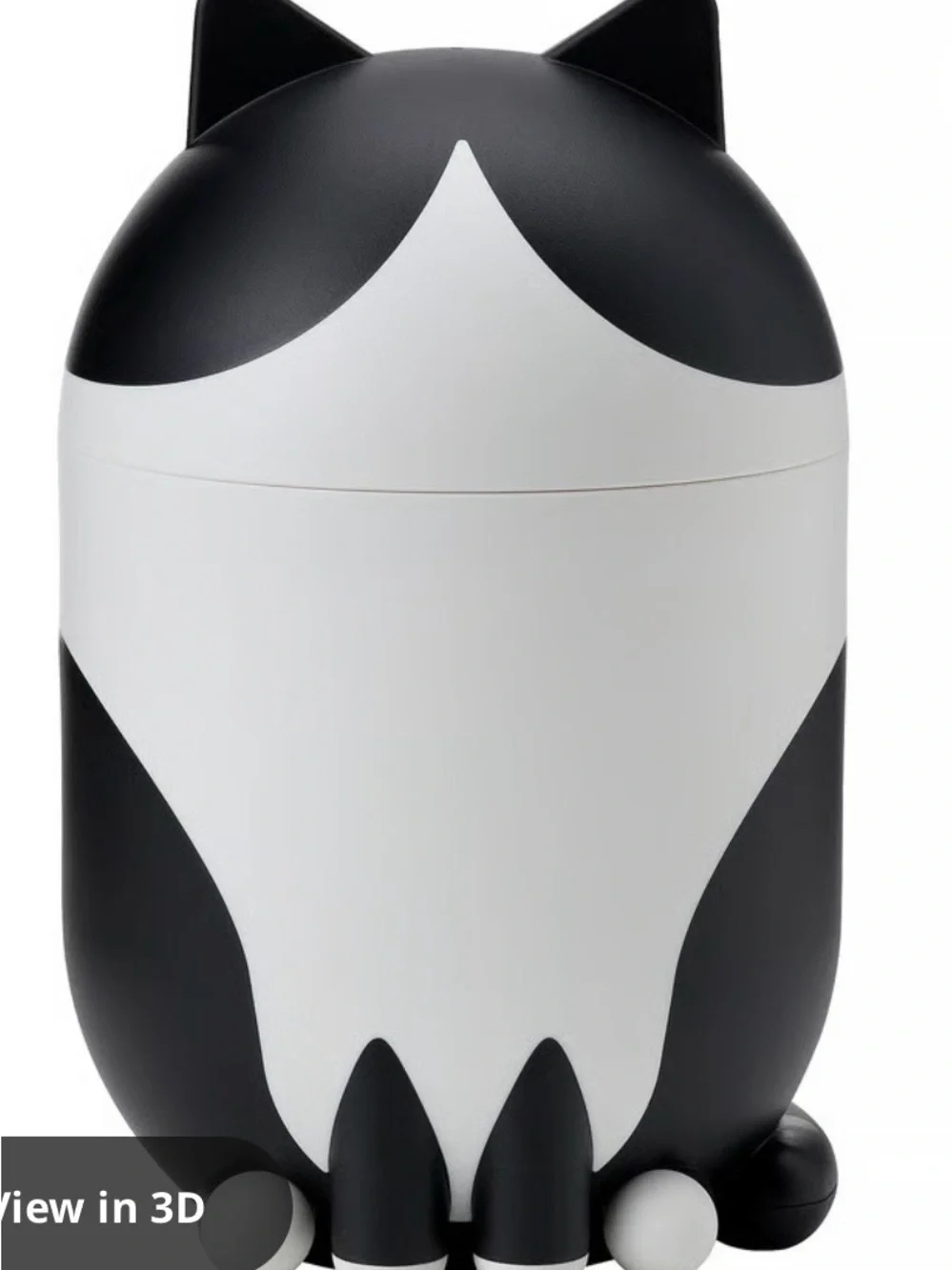 Cute Black and White Cat Accent Organizer - Home Accents Height: 9.5”